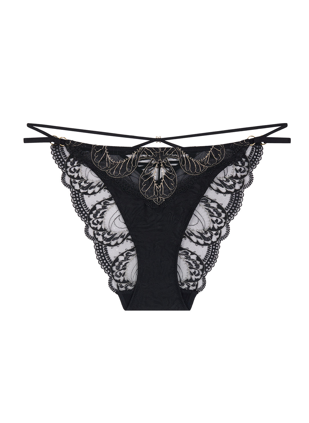Splendor Of Senses Hypnotic Black Mini Coeur Brief