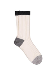 Trina White Cashmere Socks