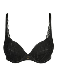 Aven Black Padded Bra Heartshape