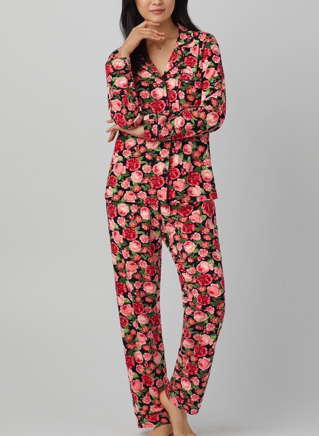 Bedhead Roses are Red Long Sleeve Classic Pajama Set