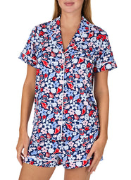 Coastal Gems Navy Short Pajama Set