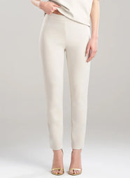 Techno Crepe Pearl Side Zip Ankle Pants