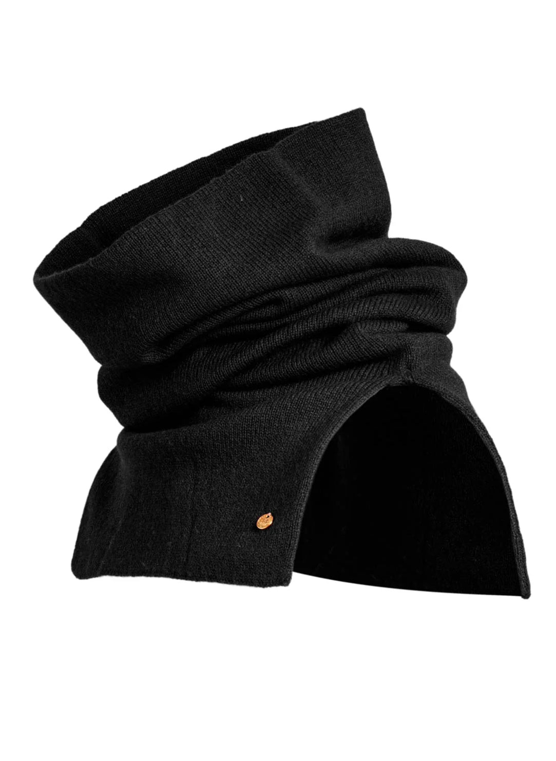 Luxe Knit Black Neckwarmer