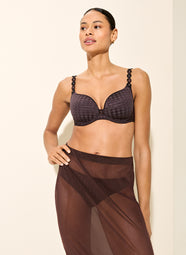 Avero Sweet Chocolate Padded Bra Heartshape