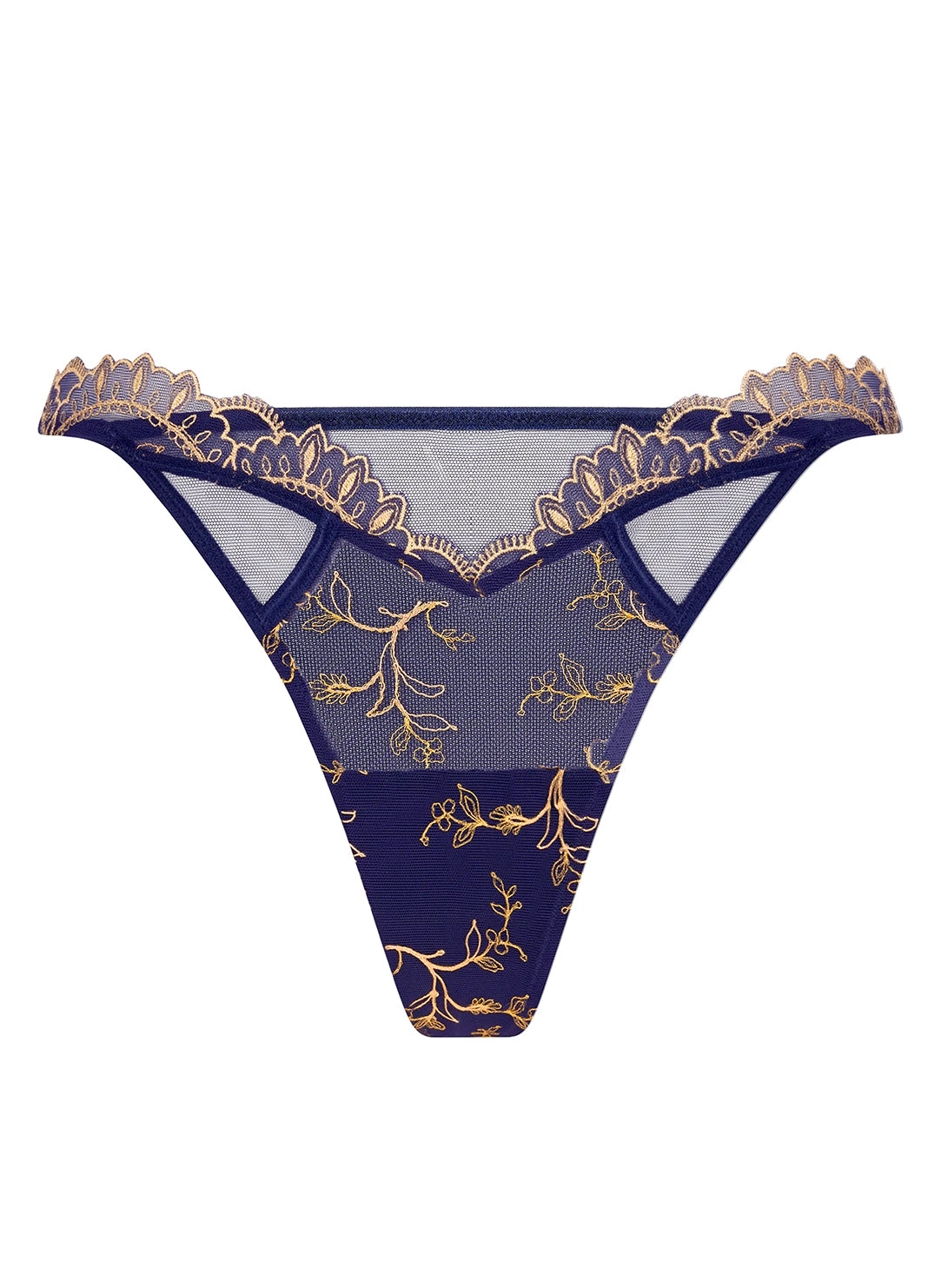 Grand Soir Saphir Marine String Thong