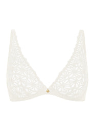 Secret Memories Ivory Triangle Plunge Bra