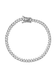 Naples 3-Prong Silver Tennis Bracelet