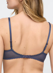 Jane Blue Shadow Push-up Bra Removable Pads