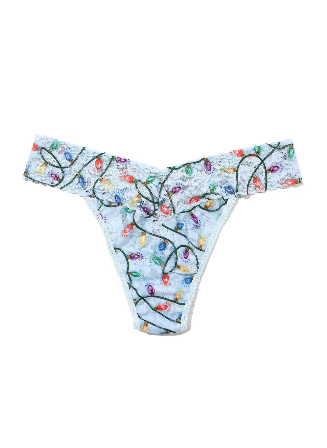 Signature Lace Decked Out Printed Original Rise Thong