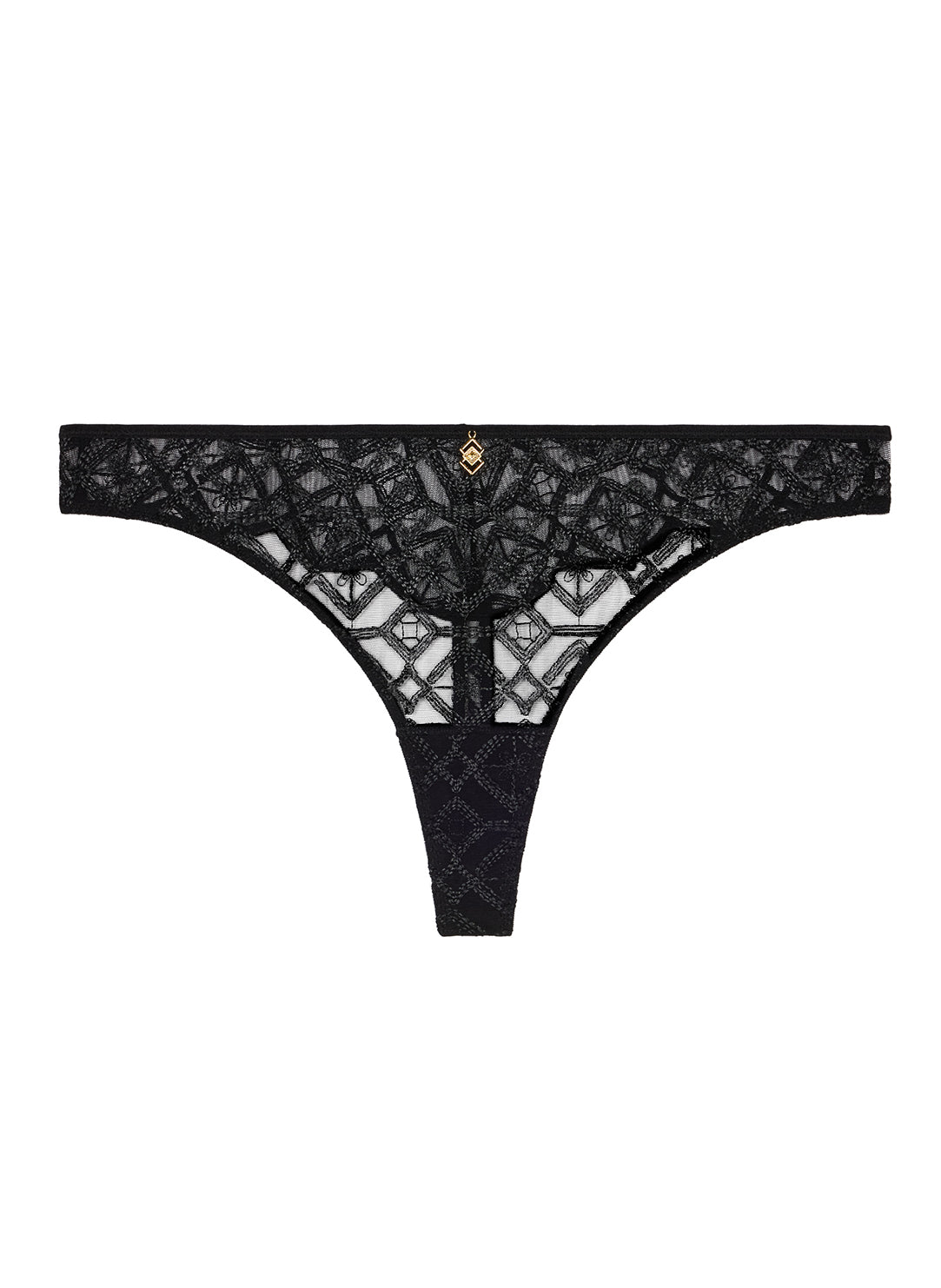 Sense Of Illusion Black Thong