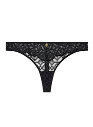 Sense Of Illusion Black Thong