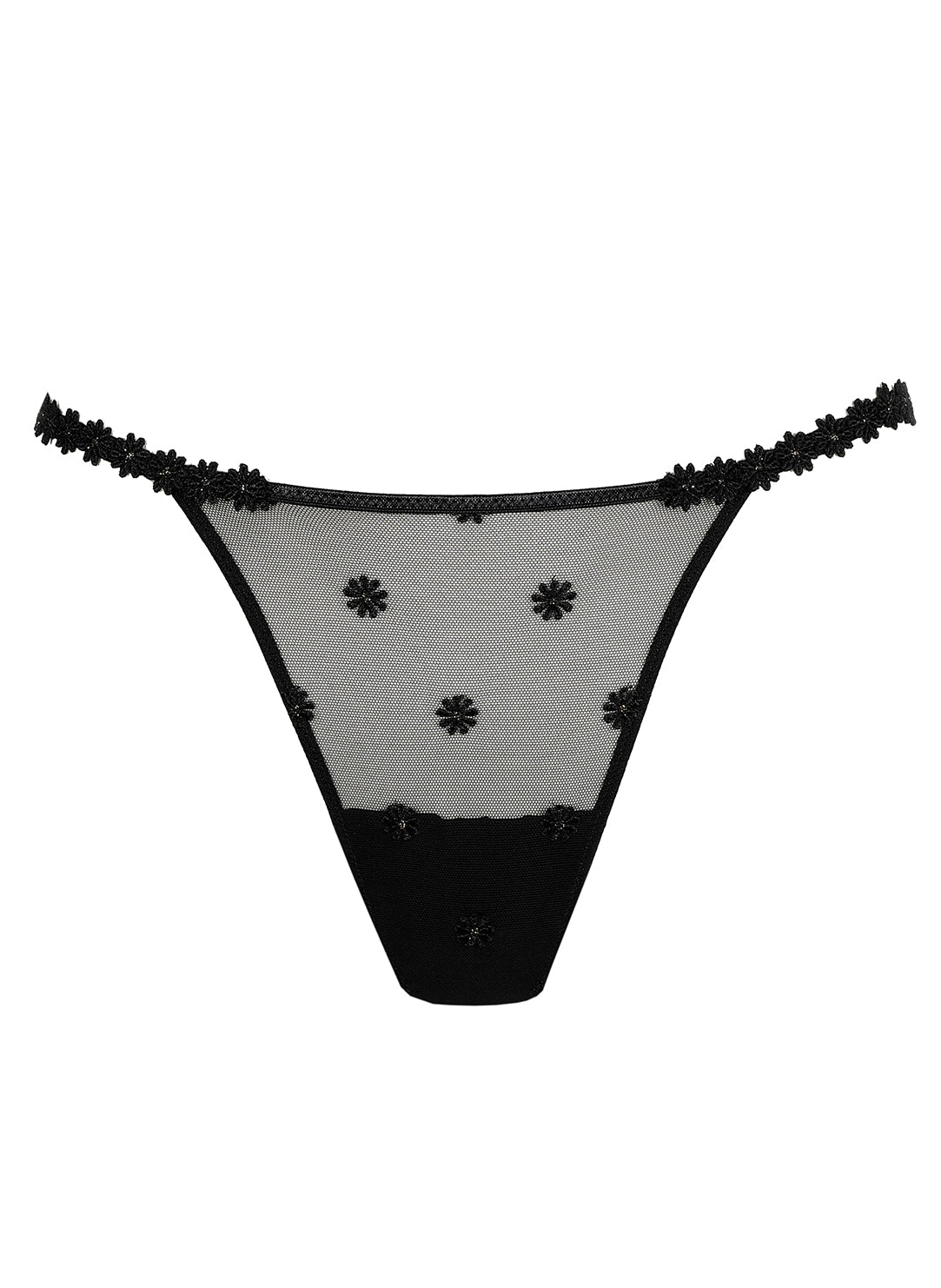 Daisy Black Mini Thong
