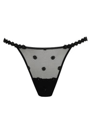 Daisy Black Mini Thong