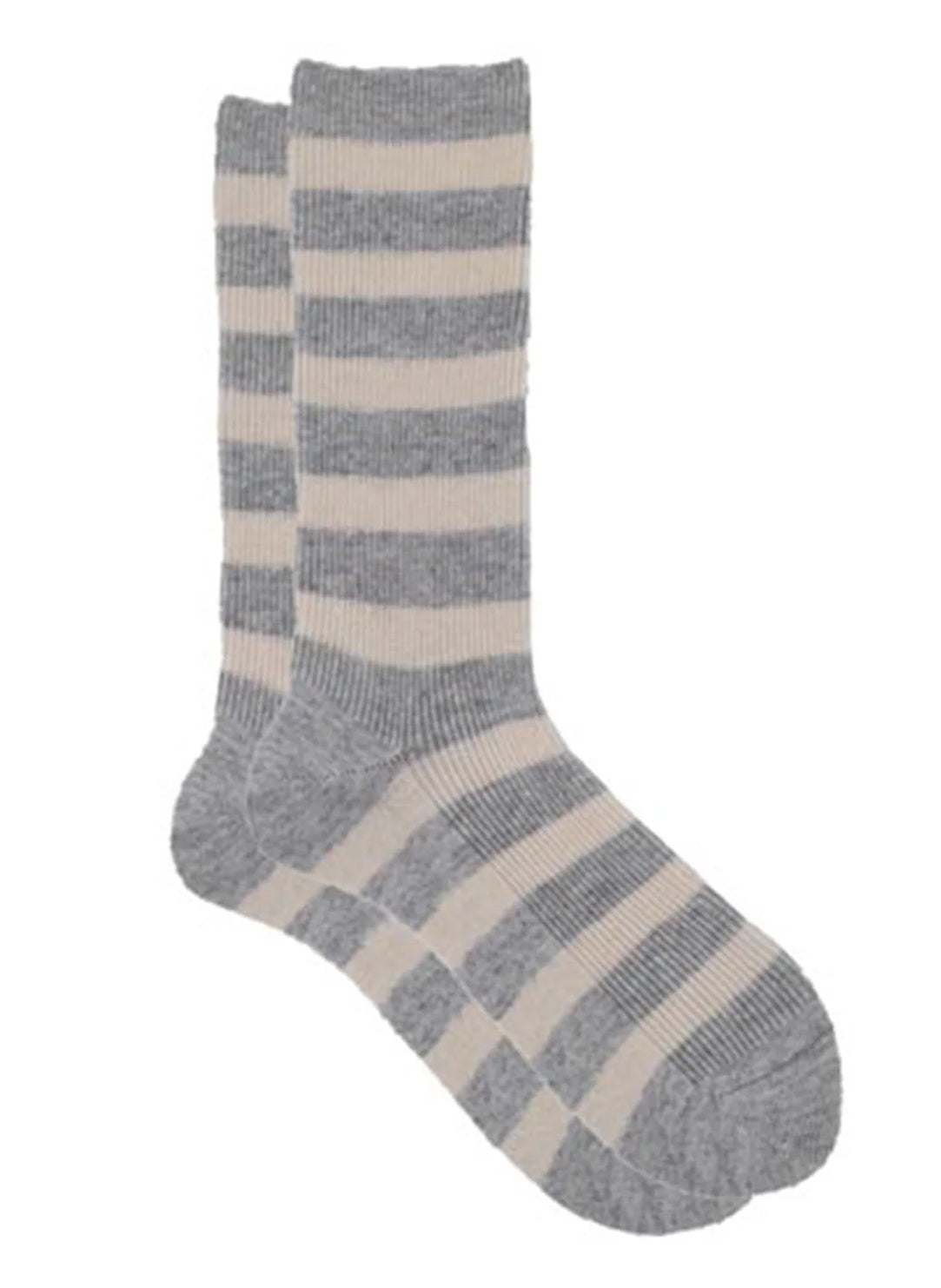 Ribecca Ash/Cream Cashmere Socks