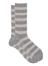 Ribecca Ash/Cream Cashmere Socks