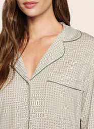 Gisele Printed Geo Mod Pajama Set