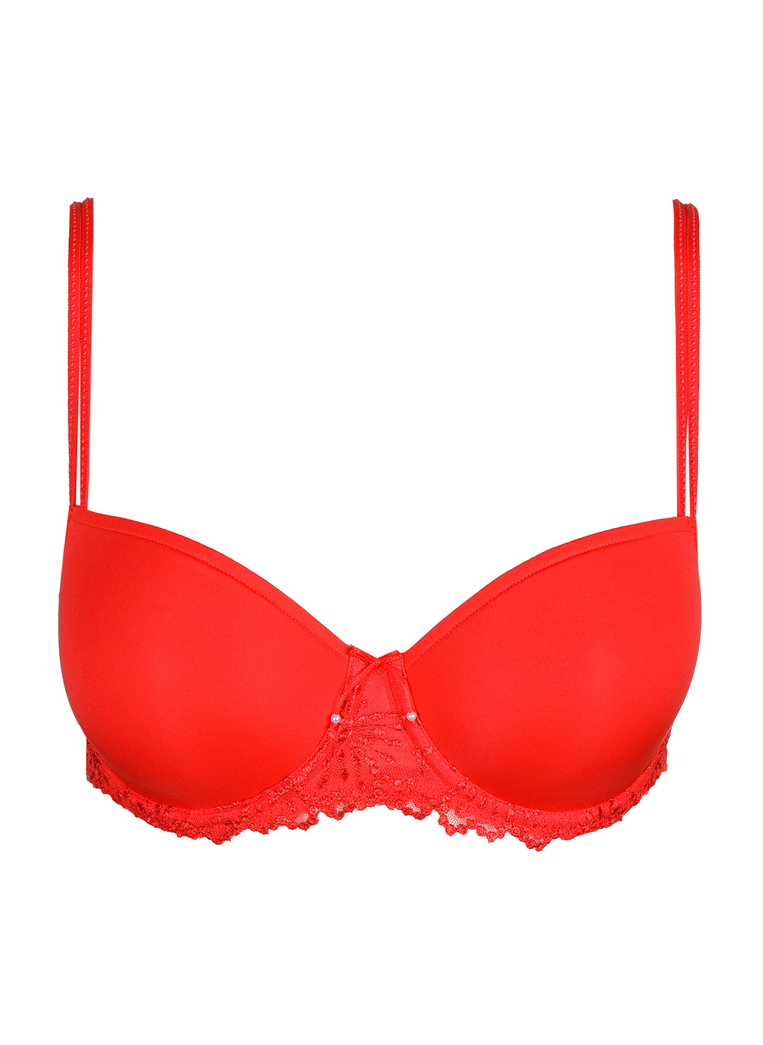 Jane True Red Padded Balcony Bra