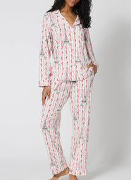 Fleur de la Tour White L/S Classic PJ Set