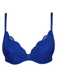 Cathia Stylo Blue Padded Bra Heartshape
