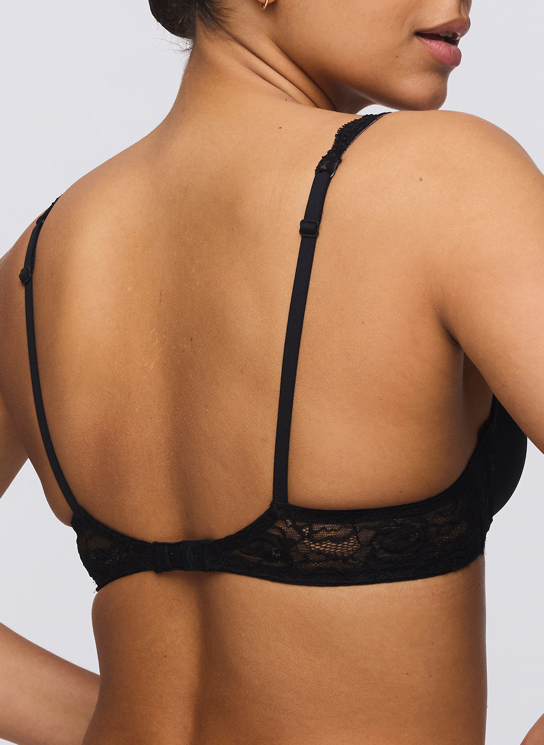 Cyrile Black Padded Bra Heartshape