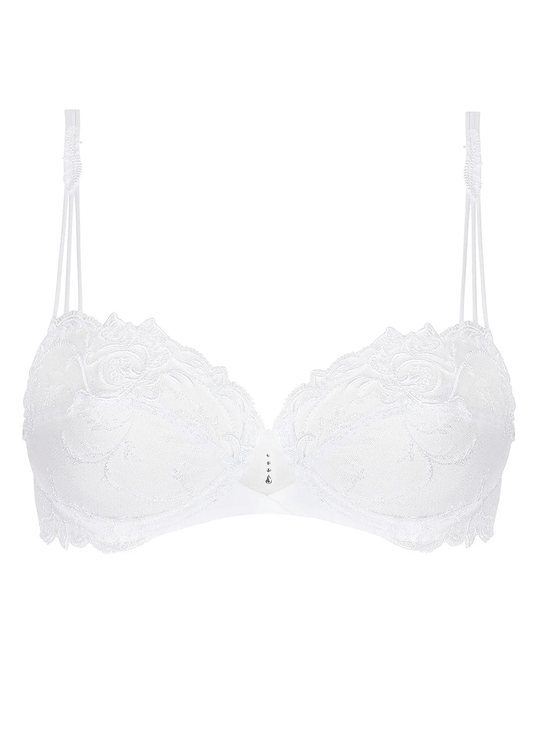 Source Beaute White Demi Cup Bra