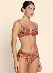 Danse Des Fleurs Fushia Vert Full Cup Bra