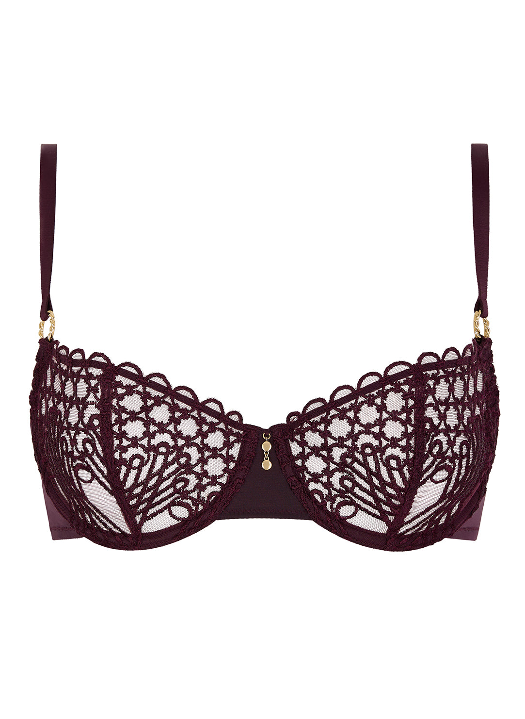 Eloge Du Desir Deep Berry Demi Cup Bra