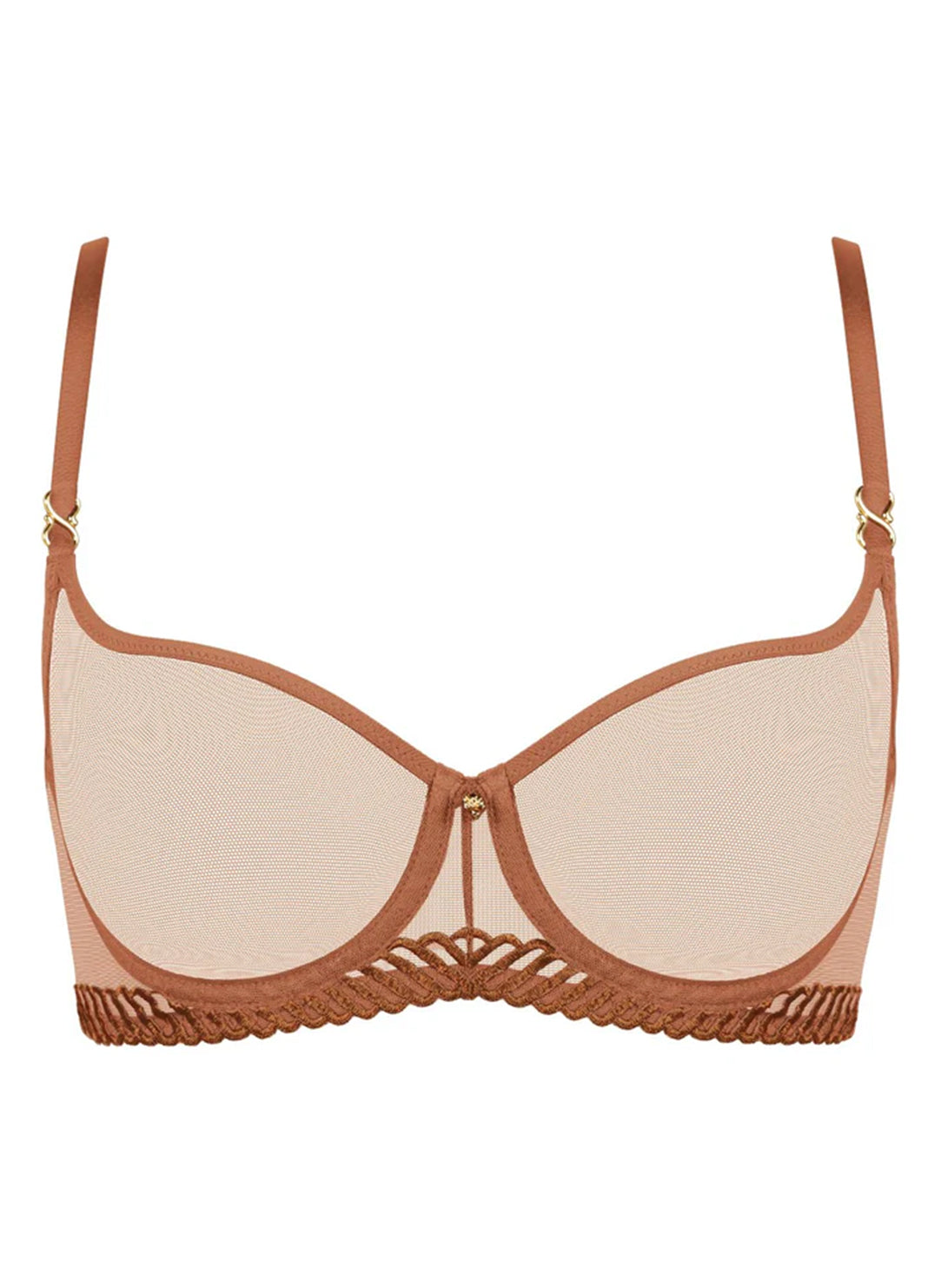 Sheer Emotion Honey Demi Cup Bra