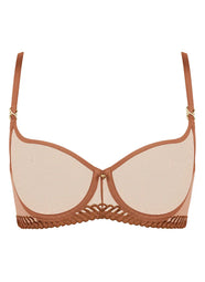 Sheer Emotion Honey Demi Cup Bra