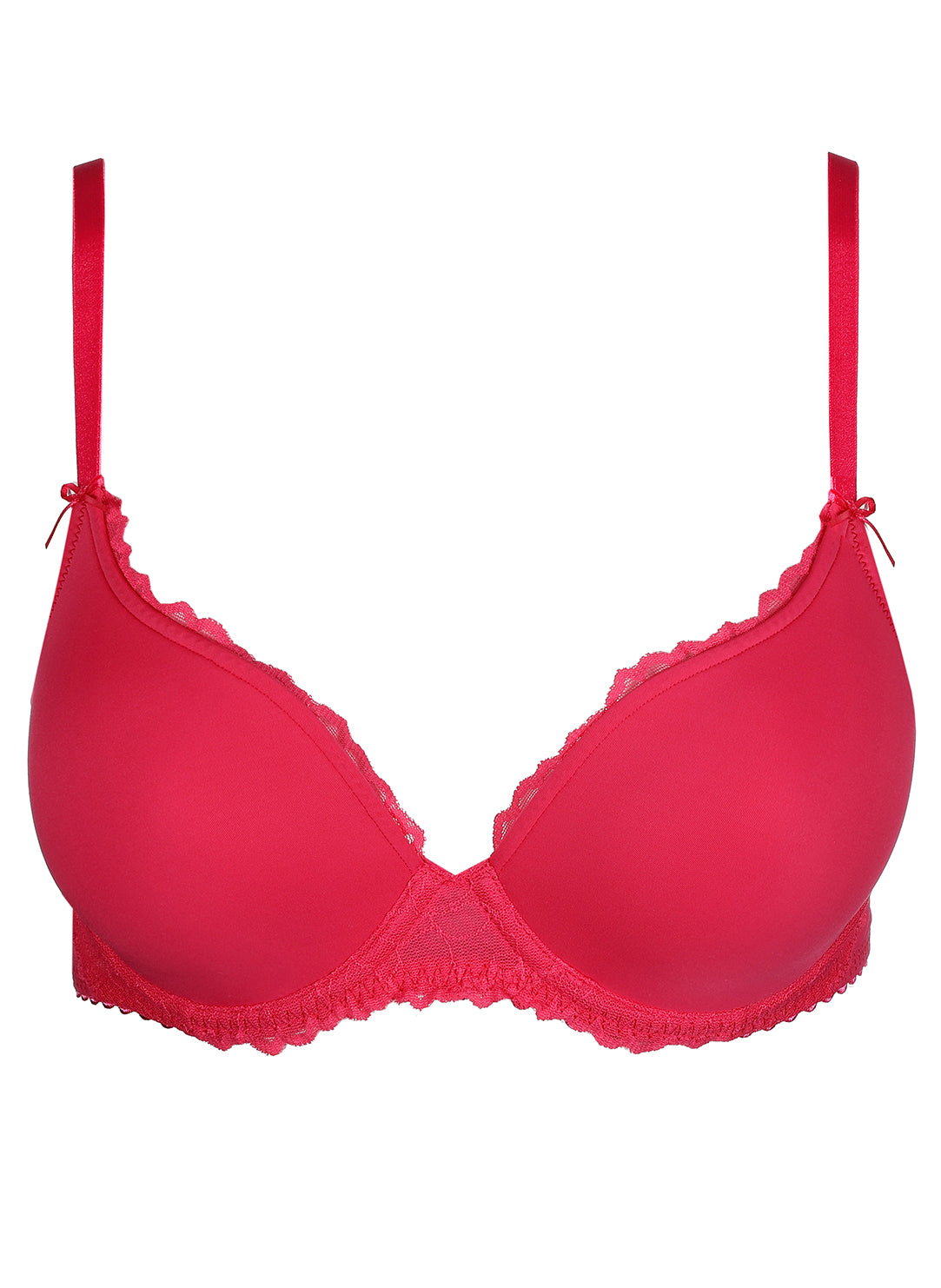Azelie Raspberry Padded Bra Heartshape