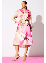 Orchid Cotton Poplin Fresh Pink Shirt Dress