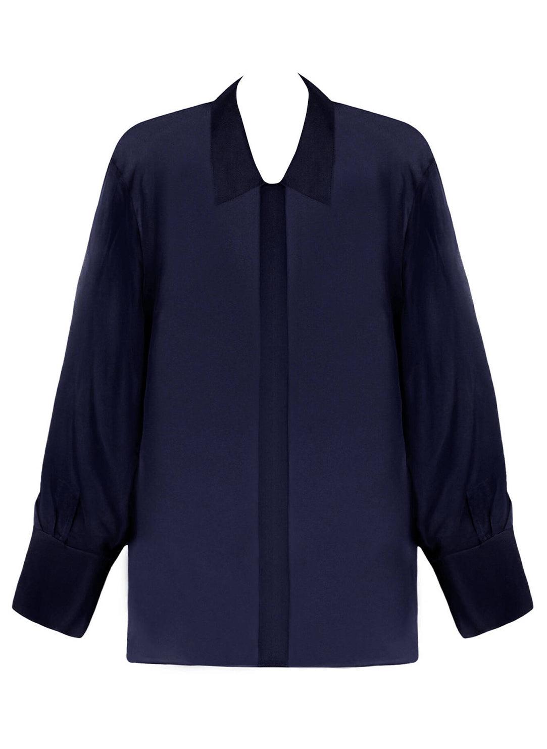 Variations Desir Fleurs Perses Navy Blouse