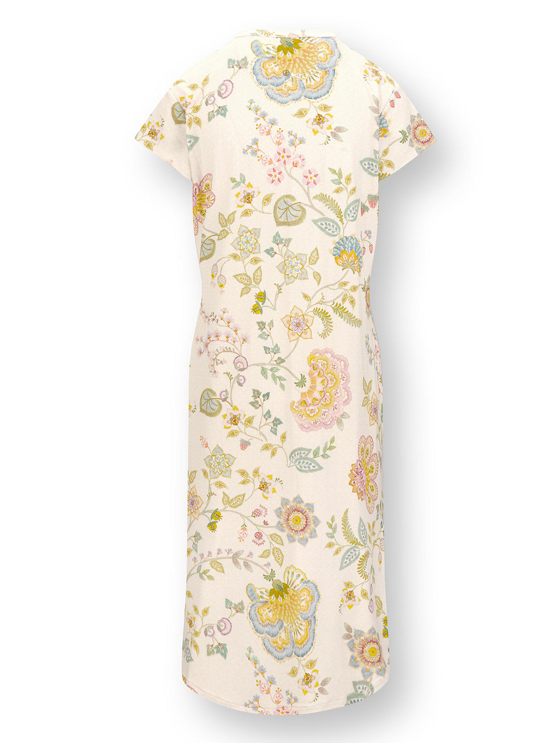 Buenas Noches White Dalia Short Sleeve Nightdress