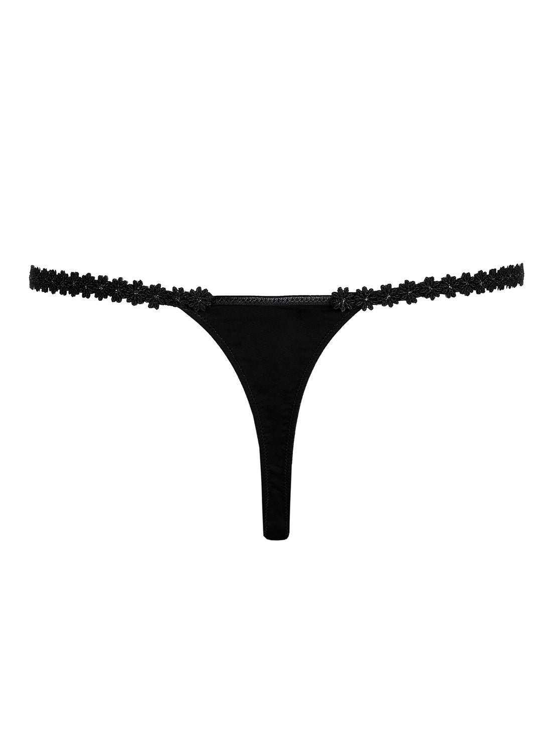 Daisy Black Mini Thong