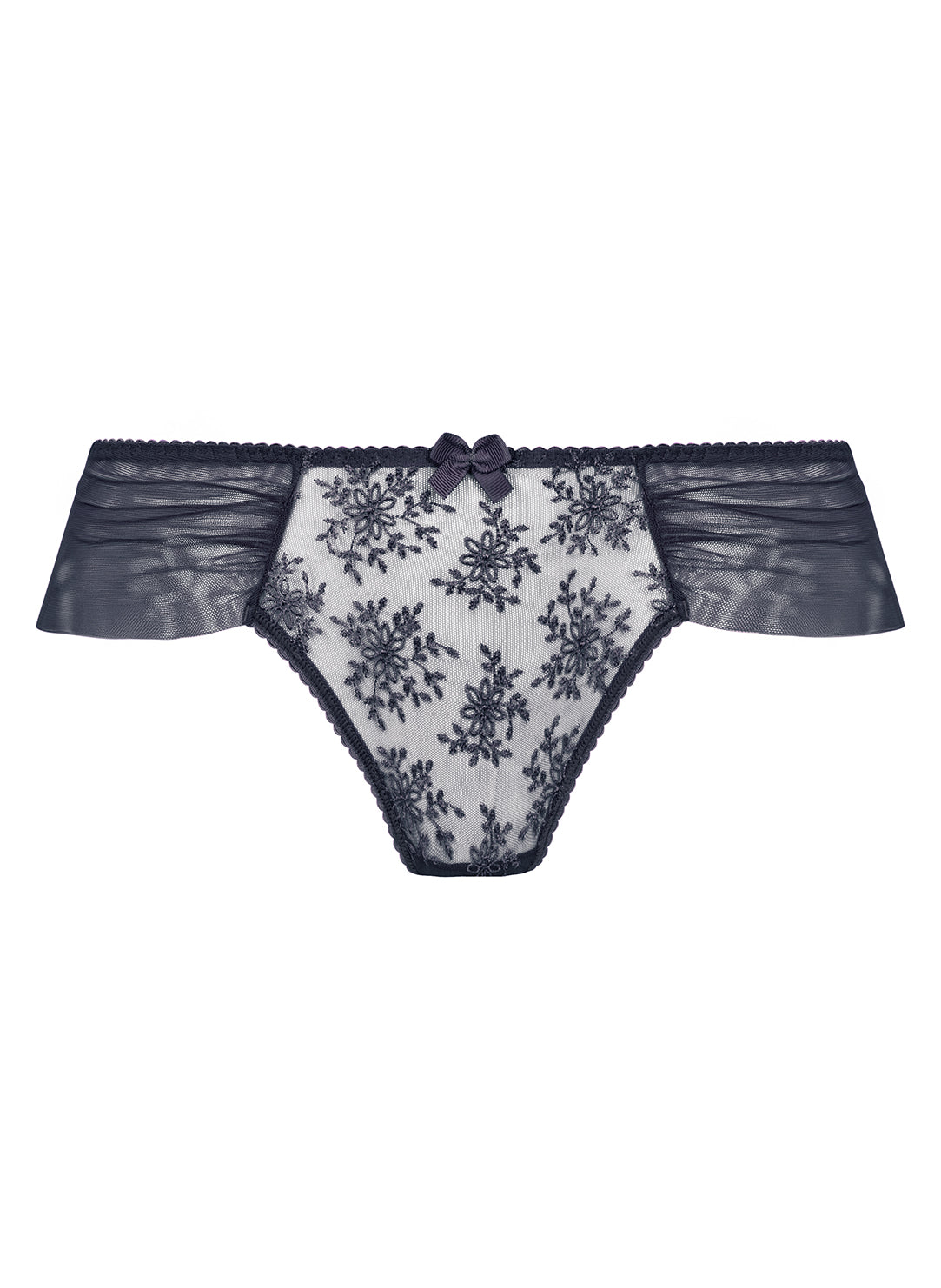 Charlotte Anthracite Thong