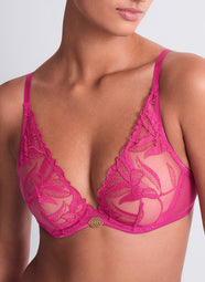 Sweet Euphoria Passion Rose Triangle Plunge Bra