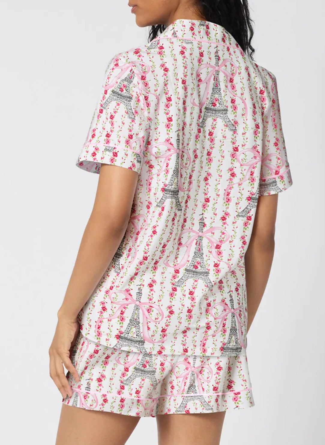 Fleur de la Tour White Short PJ Set