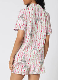 Fleur de la Tour White Short PJ Set