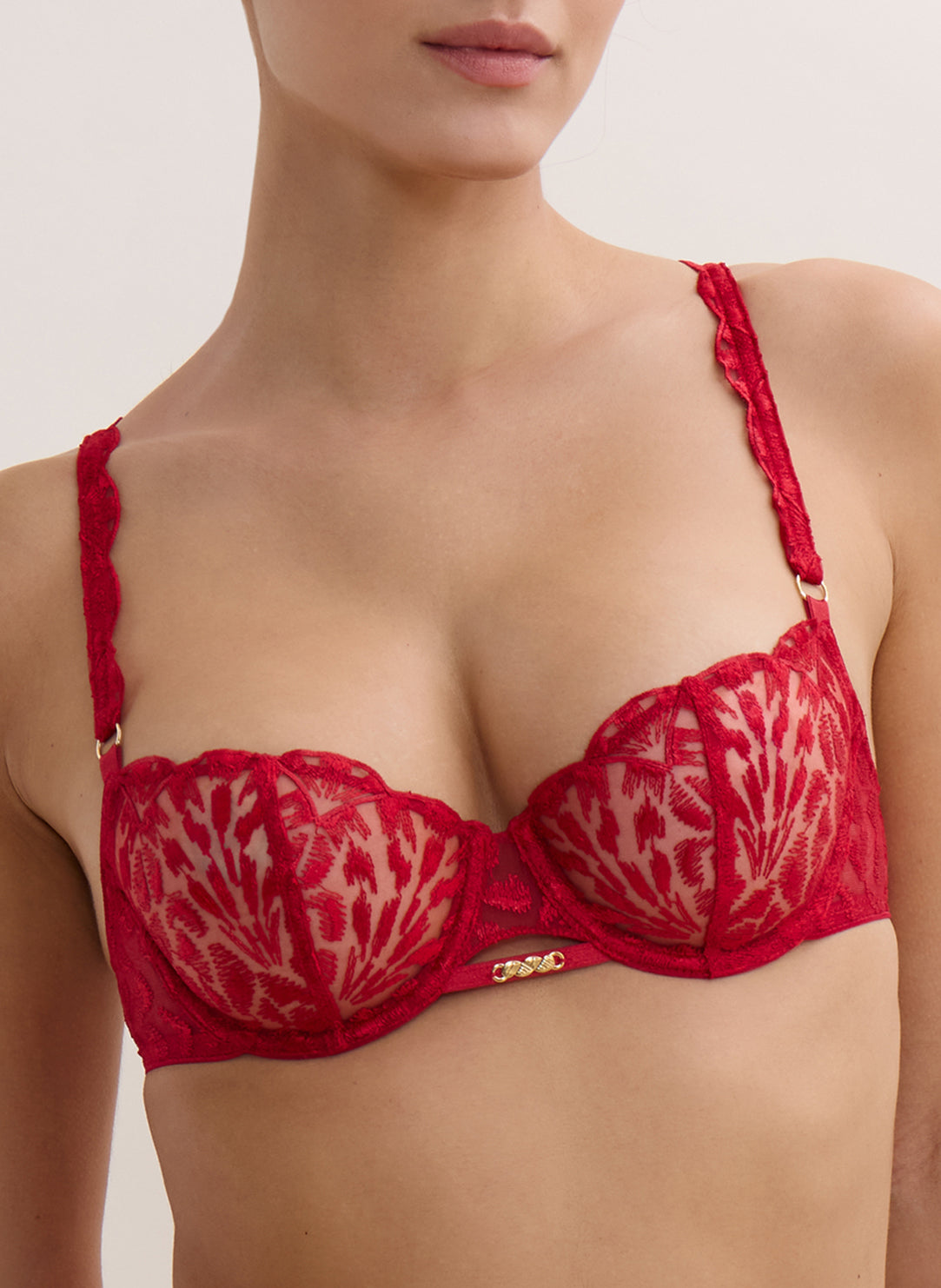 Crazy In Love Red Delight Demi Cup Bra
