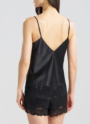 Peony Glamour Black Cami Short Set