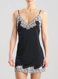 Peony Enchant Black Chemise