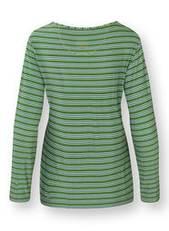 Kente Stripe Green Trice Long Sleeve Top