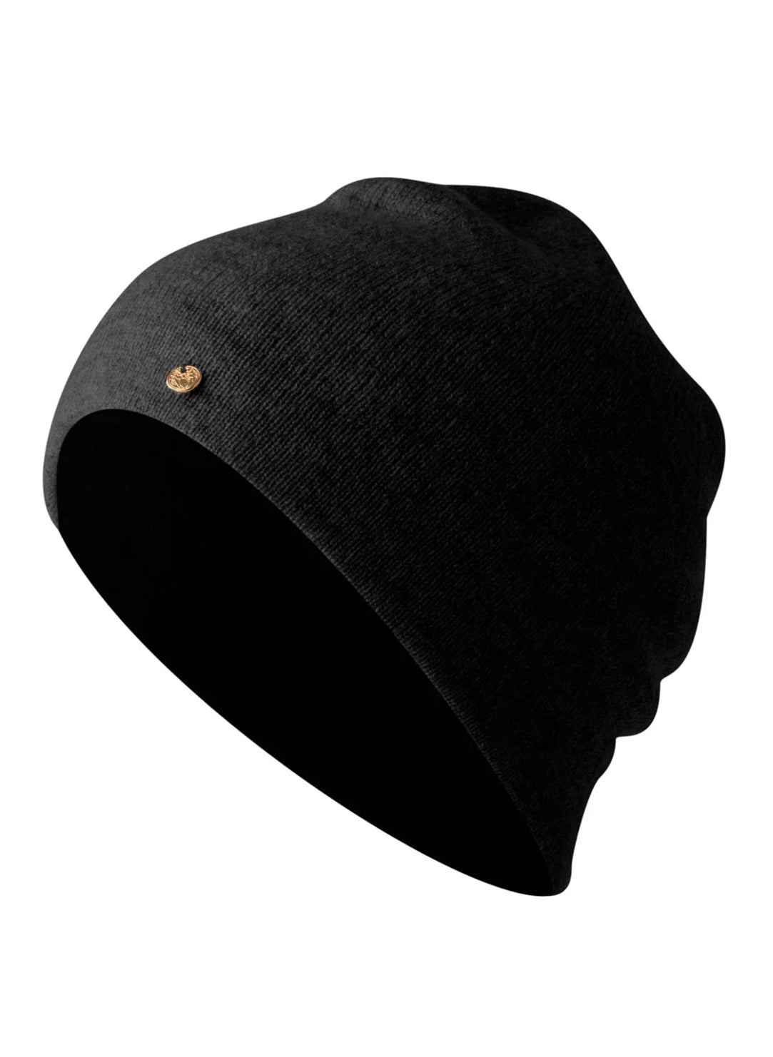 Luxe Knit Black Beanie