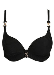 Emly Black Padded Bikini Top Heartshape