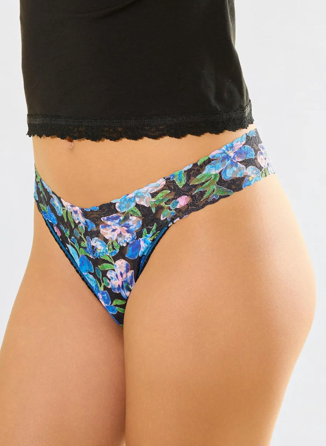 Signature Lace Ocean Blooms Printed Original Rise Thong