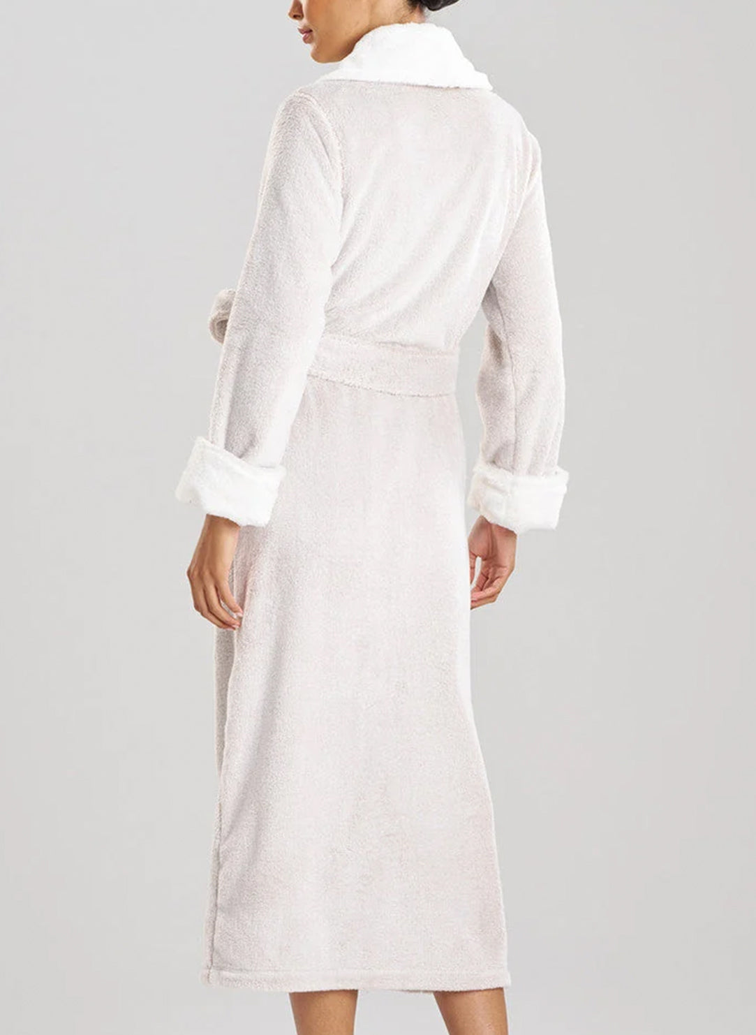 Frosted Faux Fur Cashmere Long Robe