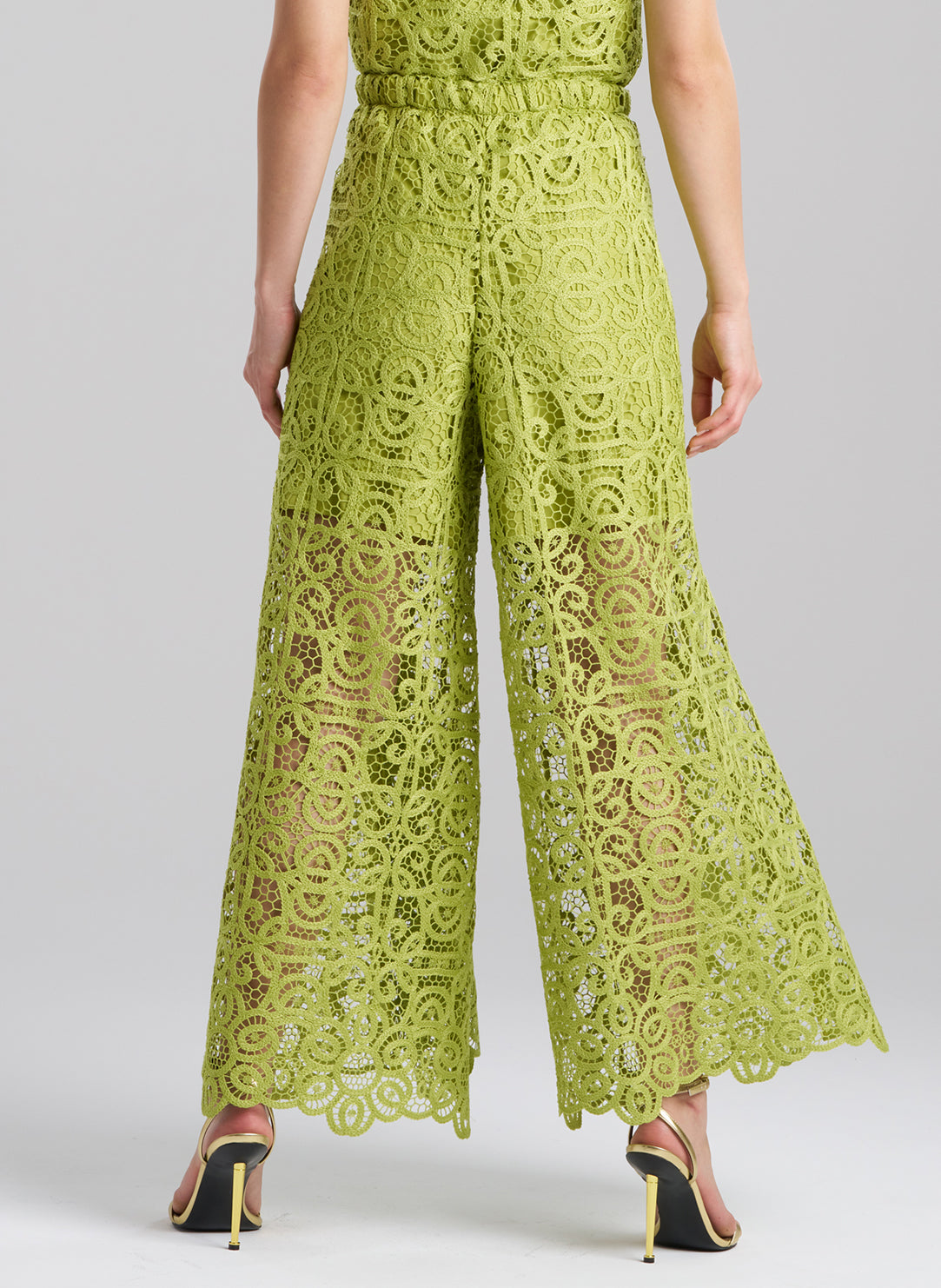 Raffia Lace Pear Palazzo Pants