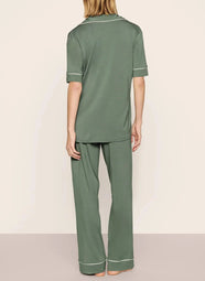 Gisele Desert Sage SS Cropped PJ Set