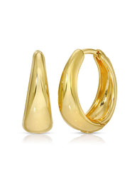 On Point Click Gold Hoop