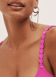 Tom Influencer Pink Padded Bra Heartshape